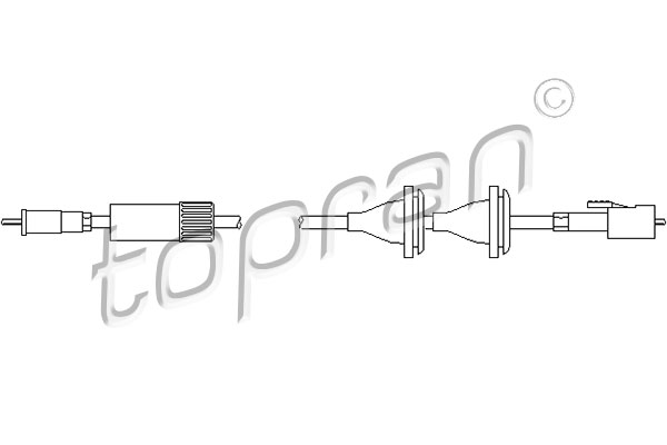 Snelheidsmeterkabel OE 321957803AF