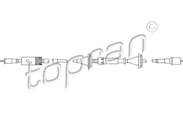 Snelheidsmeterkabel OE 357957803A