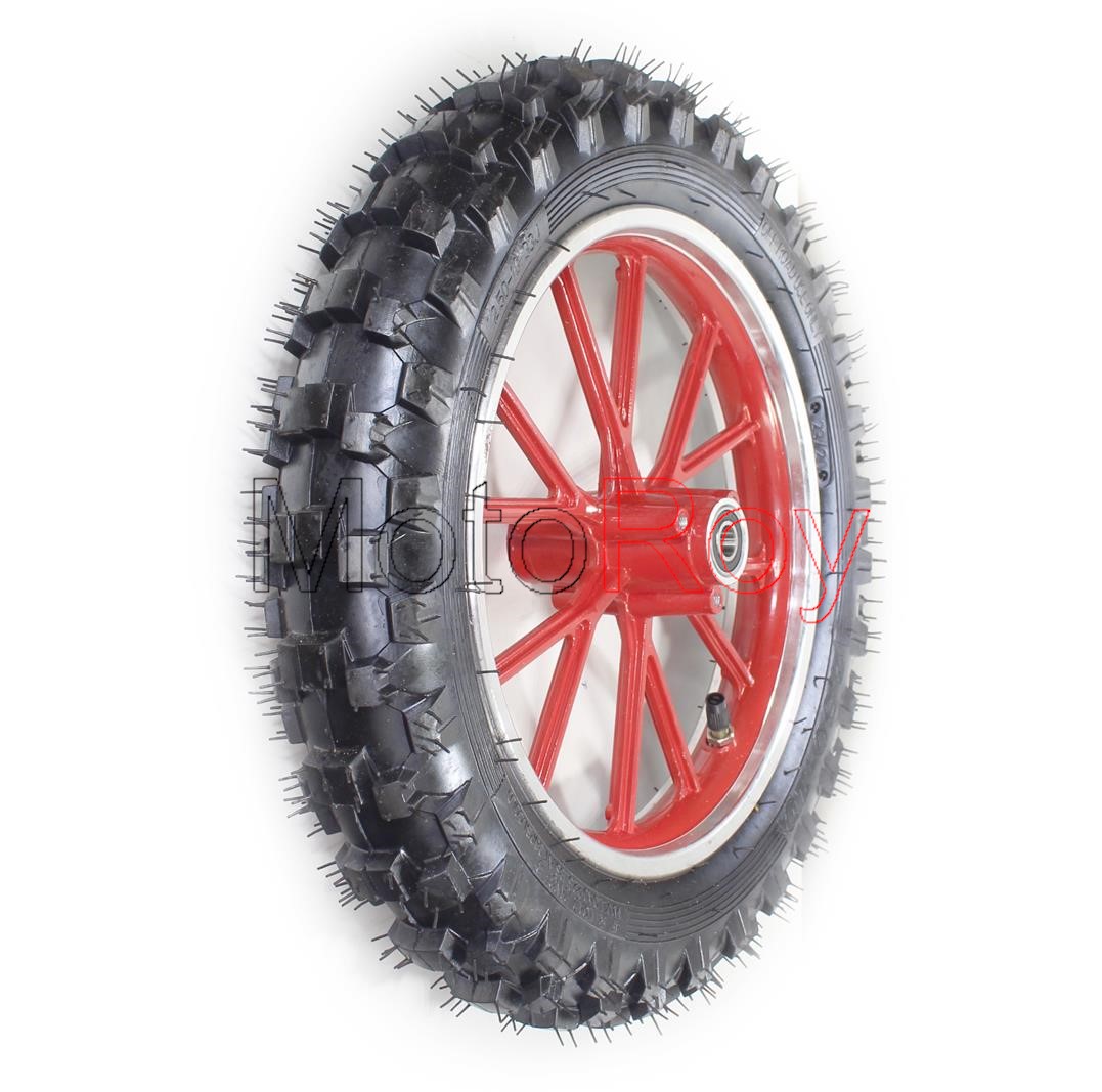 Buitenband met Velg 10 Inch Rood Achter - € 39,95