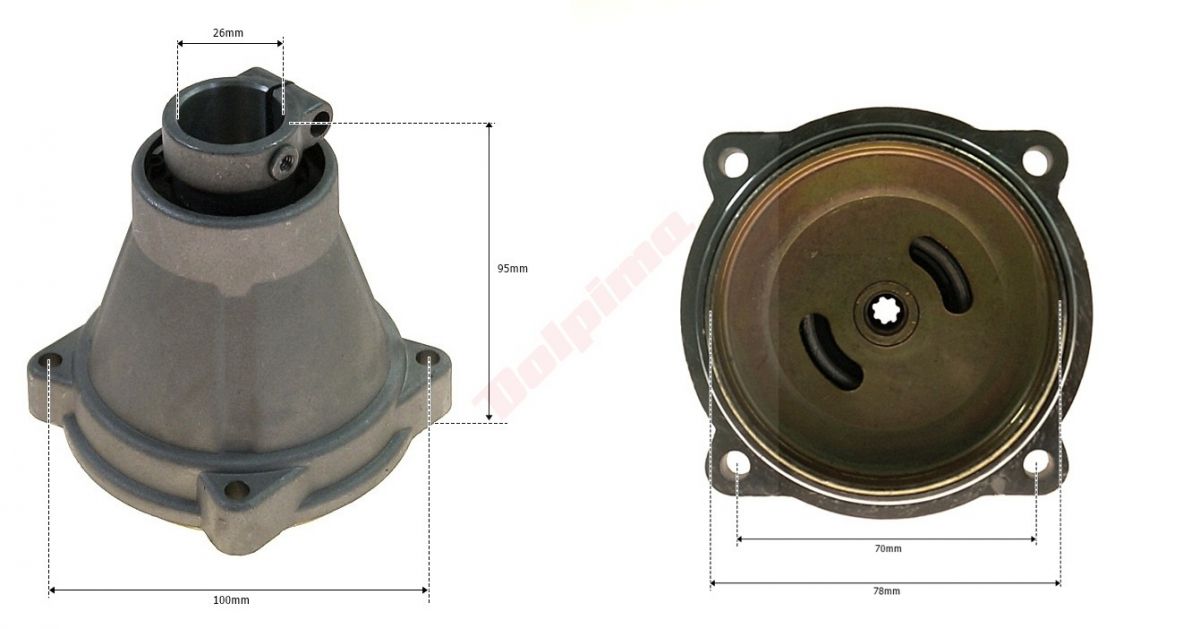 Koppelingshuis voor Chinese Bosmaaier 7 Tands 26mm