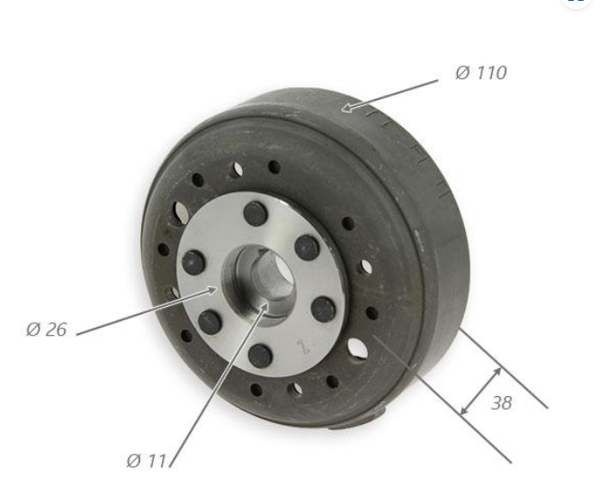 Vliegwiel + Ontsteking125/140cc Lifan