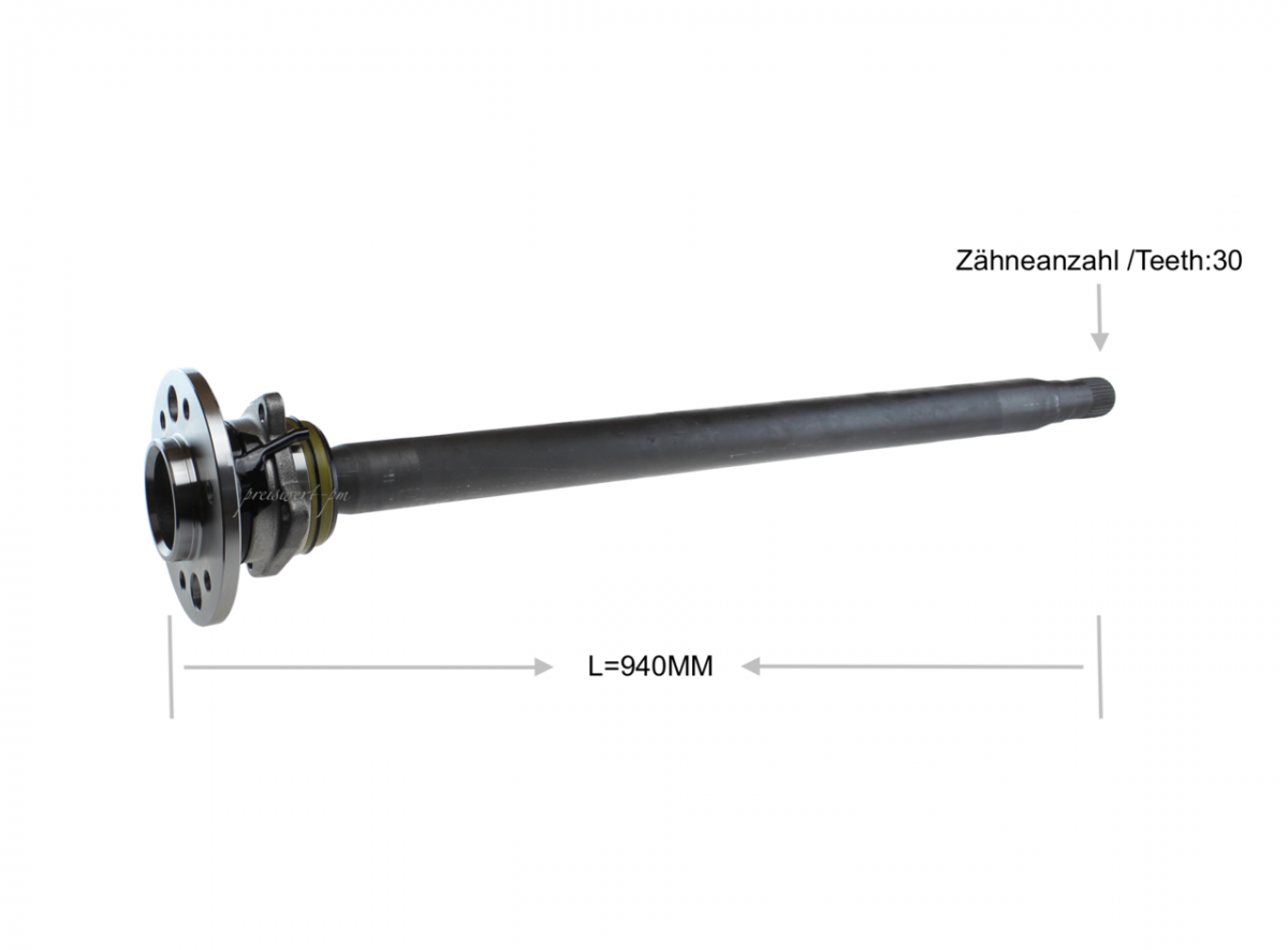 Aandrijfas Achter Rechts  met Wielnaaf OEM 9063503710 - € 149,95