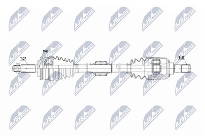 Aandrijfas OEM 49501-1K400