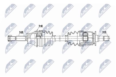 Aandrijfas OEM T97088A1