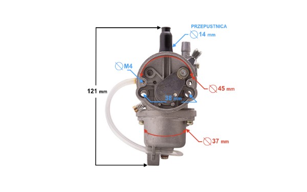 Carburateur 49cc 2 Takt  13mm