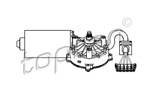 Ruitenwissermotor TOPRAN OE 2028200408