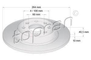 Remschijf Achteras OE 569097