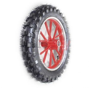 Buitenband met Velg 10 Inch Rood Achter - € 39,95