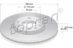 Remschijf Vooras OEM 569060 - € 29,95