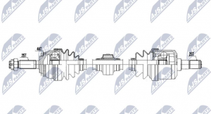 Aandrijfas OEM 495001-17050