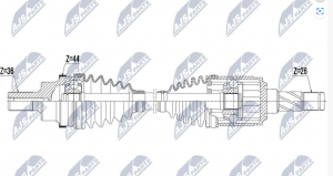 Aandrijfas OEM 1534882