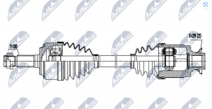 Aandrijfas OEM 44306-SJC-A01