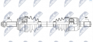 Aandrijfas OEM 49500-F2100