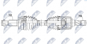 Aandrijfas OEM LR023763