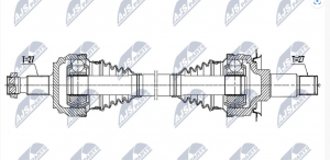 Aandrijfas OEM 2053503102