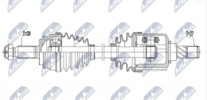 Aandrijfas OEM 3815A107