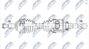 Aandrijfas OEM 391005751R