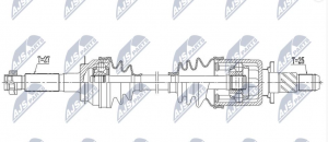 Aandrijfas OEM 28421SG020