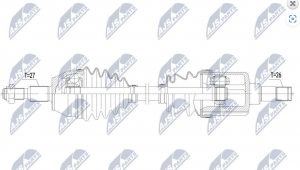 Aandrijfas OEM FV613B437AA