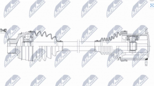 Aandrijfas OEM 8R0407271G