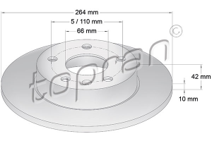 Remschijf Achter  OEM 569109 - € 19,95