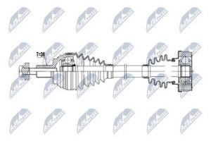 Aandrijfas OEM 1K0407272DM