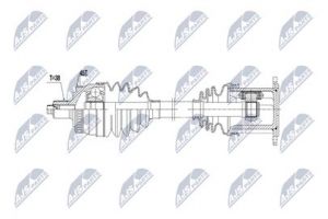 Aandrijfas OEM 8E0407272AH